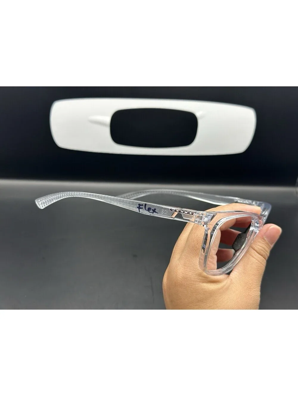 Oakley Leadline Polished Clear Frame (Purple Icon) OO9473-0856